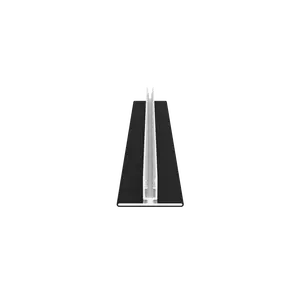 NewTechWood co-extrusie aluminium U-klikprofiel 300 cm, Ebony zwart