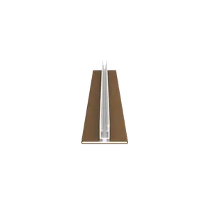 NewTechWood co-extrusie aluminium U-klikprofiel 300 cm, Teak