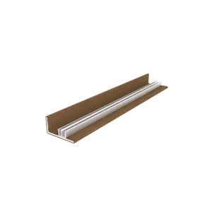 NewTechWood co-extrusie aluminium U-klikprofiel 300 cm, Teak - afbeelding 3