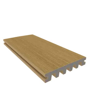 NewTechWood HKC co-extrusie enkelzijdig dekdeel houtstructuur 2,3 x 13,8 x 400 cm, Red Cedar.