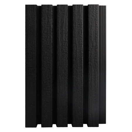 NewTechWood HKC co-extrusie wand bekleding castellation 25 profiel, 2,5 x 19,6 x 290 cm, Ebony zwart - afbeelding 4