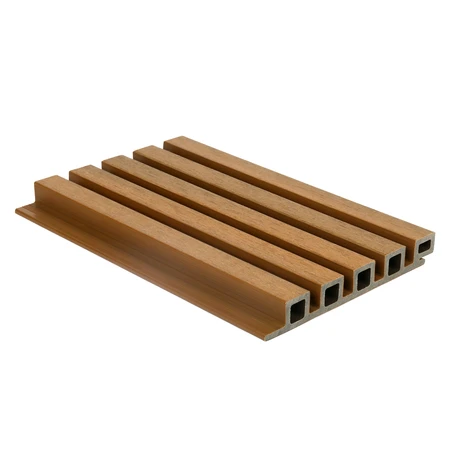 NewTechWood HKC co-extrusie wand bekleding castellation 25 profiel, 2,5 x 19,6 x 290 cm, Red Cedar.