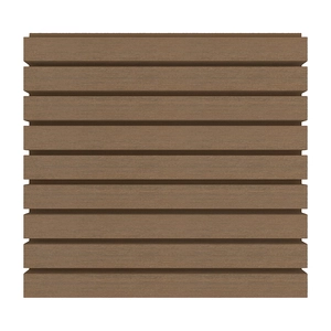 NewTechWood HKC co-extrusie wand bekleding castellation 50 profiel, 2,5 x 19,6 x 290 cm, Teak. - afbeelding 5