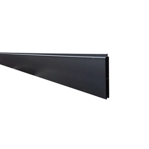 NewTechWood aluminium onderplank t.b.v. verticale tuinschermen, 2 x 15 x 180 cm, Zwart RAL9005