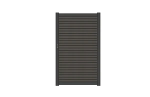 NewTechWood co-extrusie composiet deur Premium in aluminium frame, horizontaal triple, 97 x 186 cm, 