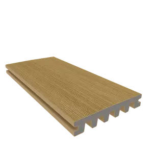 NewTechWood HKC co-extrusie enkelzijdig dekdeel houtstructuur 2,3 x 13,8 x 300 cm, Red Cedar