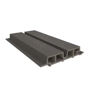 NewTechWood HKC co-extrusie Castellation PRO65 gevelbekleding, 3,3 x 18 x 290 cm, Silver Gray