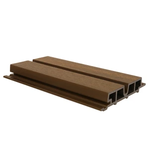 NewTechWood HKC co-extrusie Castellation PRO65 gevelbekleding, 3,3 x 18 x 290 cm, Teak.