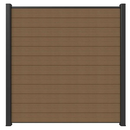 NewTechWood Co-extrusie composiet scherm, 180 x 180 cm, Teak