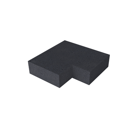 oud hollands Traptreden hoekstuk binnenzijden 90gr carbon 37x15