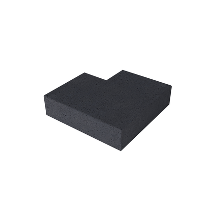oud hollands Traptreden hoekstuk buitenzijden 90gr carbon 37x15