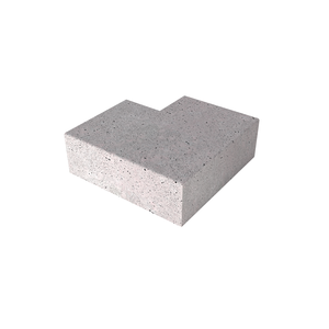 oud hollands Traptreden hoekstuk buitenzijden 90gr grijs 40x20