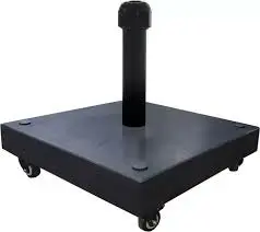 Parasolvoet 4 wln 50kg graniet zwart
