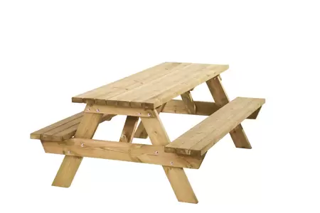 Picknicktafel Bobito, 42 mm dik, bladmaat 220 x 71 cm. - afbeelding 1