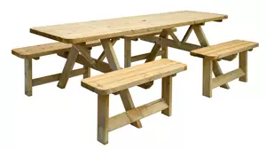 Picknicktafel Family, bladmaat 70 x 240 cm.