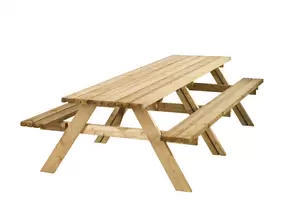 Picknicktafel Lange Jan, 42 mm dik, bladmaat 300 x 70 cm. - afbeelding 1