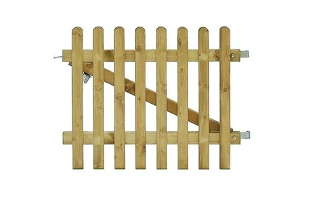 Excellent poort inclusief klinkset, 100 x 80 cm, groen geïmpregneerd