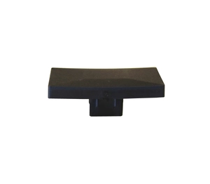 PVC afdekdop t.b.v. H-gleufpaal, zwart RAL9005