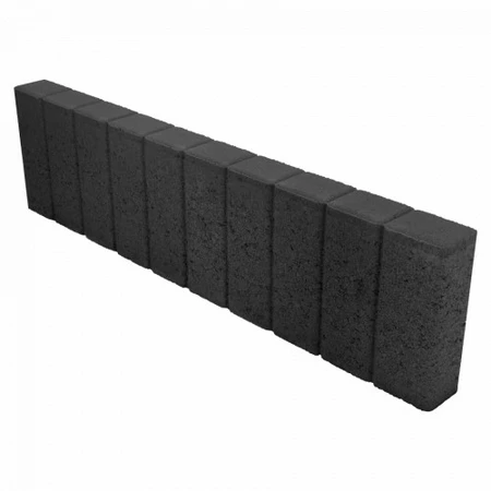 Quadrobandpalissade Zwart 25x8x100 - afbeelding 1