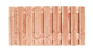 Redvision geschaafd plankenscherm 19-planks 16 mm, 180 x 90 cm, verticaal recht.
