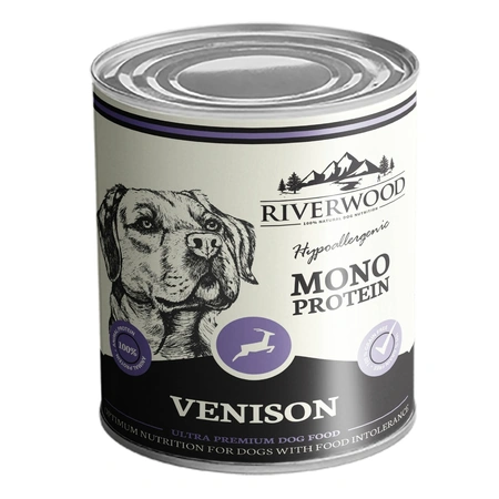RIVERWOOD Hondenvoeding hert mono 400g