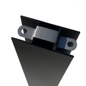 RVS cliphet H t.b.v. bevestigen houten schermen aan H-gleufpaal - afbeelding 2