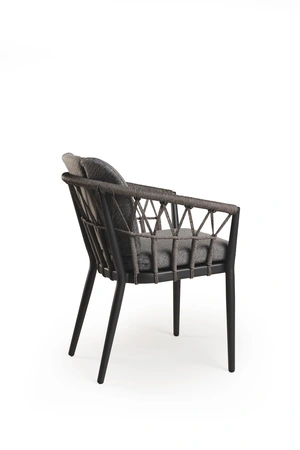 SantaFe Dining Chair Charcoal - afbeelding 2