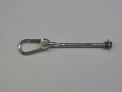 Schommelhaak + karabijnhaak Lengte tot oog: 160 mm