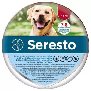 Seresto Vlooien-/Tekenband Hond Groot vanaf 8kg (1 stuk)