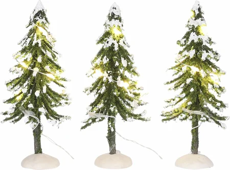 LUVILLE ORIGINALS Sneeuwbomen met warm white light 3st