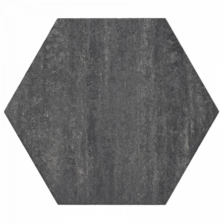 Soft Comfort Zeskant Grijs/zwart 60x60x4