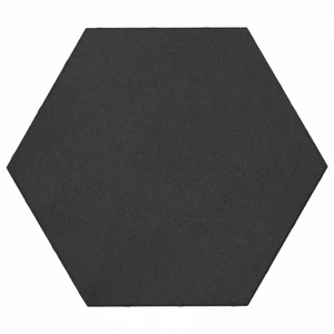 Soft Comfort Zeskant Nero 60x60x4cm