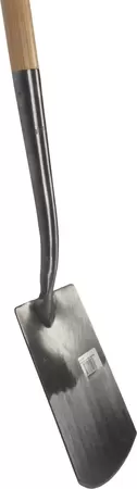 Spade – Met hals – Blank geslepen – Essenhouten steel – 76 cm