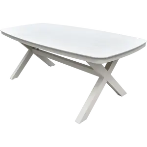 Tafel davos crema deens ovaal 200x100