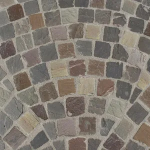 TB Greskei 10x10x5/7cm Tavel beige/ bruin/grijs