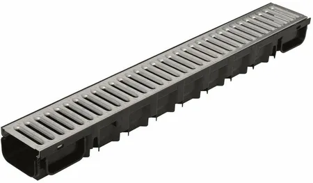 Top Drain met gegalvaniseerd stalen rooster 100x13x8,5cm