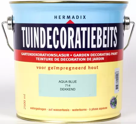 Tuindecoratiebeits 714 2.5l blauw