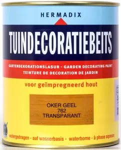 Tuindecoratiebeits 762 750ml oker geel