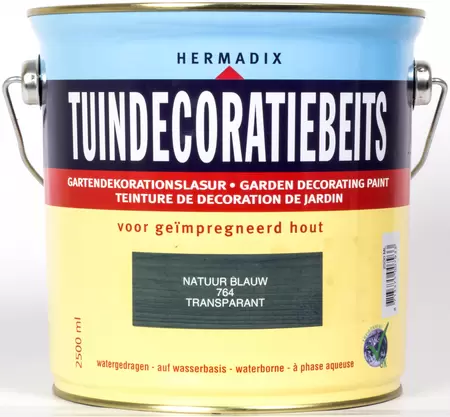 Tuindecoratiebeits 764 2.5l blauw