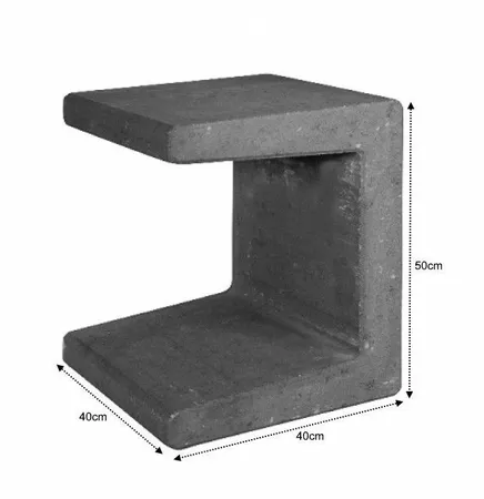 U-Element 40x40x50cm zwart - afbeelding 1