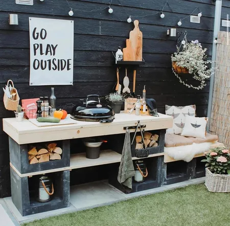 U-Element Hoek 40x40x50cm grijs - afbeelding 2