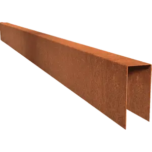Cortenstaal U-profiel opsluitband 6x20x100