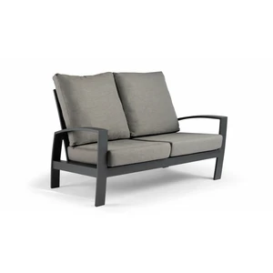 Valencia Lounge Bench 2-Seater Charcoal