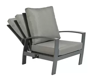 Valencia Lounge Chair Swiss Fabrics all weather kussens en verstelbare rug (gaslift)
