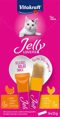 Vitakraft Jelly Lovers Kip & Kalkoen (6 stuks)