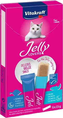 Vitakraft Jelly Lovers Zalm & Schol (6 stuks)