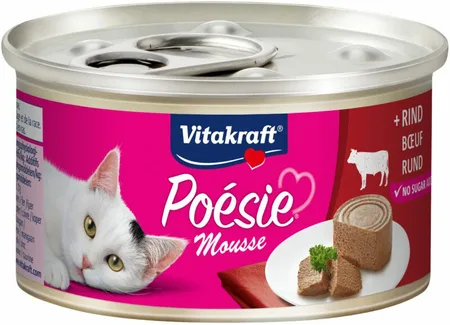 Vitakraft Poesie Mousse met rundvlees (85g)