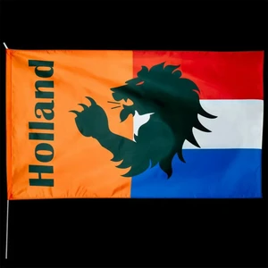 Vlag holland met leeuw 150x90cm