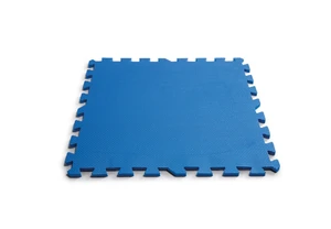 Vloerbeschermer blauw 50x50cm 8st