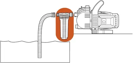 Voorzetfilter voor pompen met max. waterdoorvoer van 6000 l/u - afbeelding 2